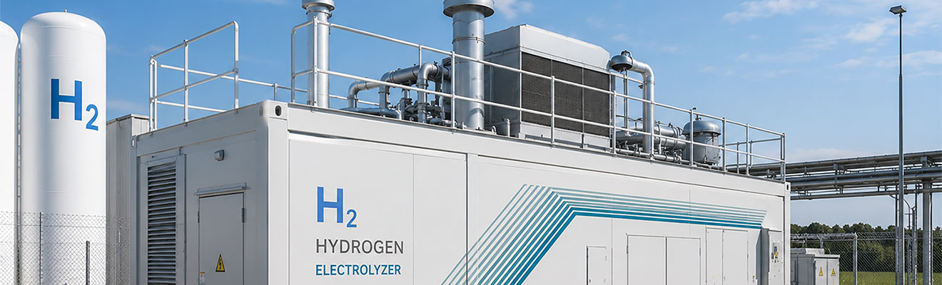 H2 Elektrolyseur Wasserstoffproduktion - Projekte | Schmuckbild